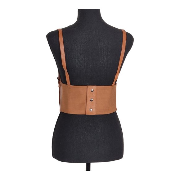 Brown Corset Harness belt LCF Suspender Leather Harness Belt (PLUS SIZE) - Picture 6 of 6